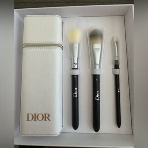 Dior Makeup Brush Set with White Case